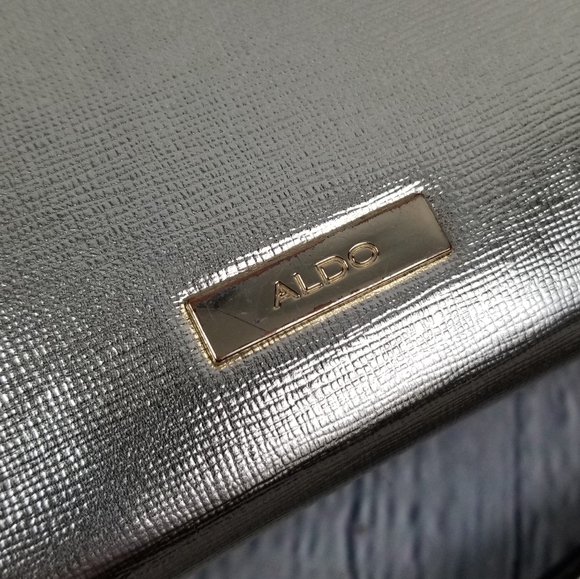 ALDO | metallic gold zip close wrist strap wallet - Picture 2 of 6